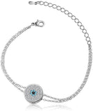 Kyra Alloy Zircon Rhodium Bracelet