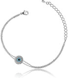 Kyra Alloy Zircon Rhodium Bracelet
