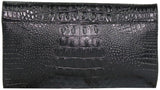 BagsHub Women Black PU Clutch