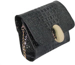 BagsHub Women Black PU Clutch