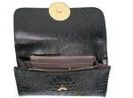 BagsHub Women Black PU Clutch