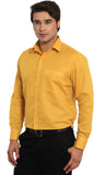 Seven Days Men's Solid Formal Linen Shirt