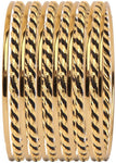 Vaishali Bindi and Bangles Brass, Copper Bangle Set