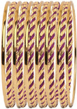 Vaishali Bindi and Bangles Brass, Copper Bangle Set