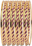 Vaishali Bindi and Bangles Brass, Copper Bangle Set