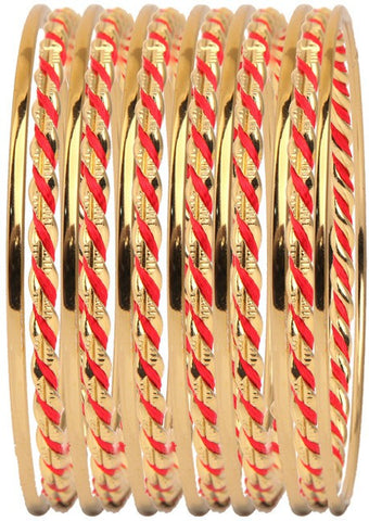 Vaishali Bindi and Bangles Brass, Copper Bangle Set