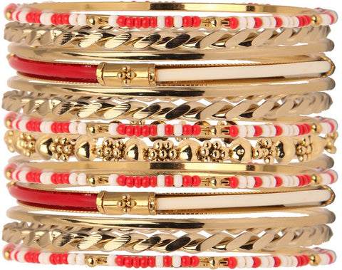 Vaishali Bindi and Bangles Brass, Copper Bangle Set