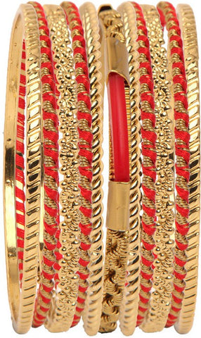 Vaishali Bindi and Bangles Brass, Copper Bangle Set