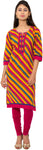 Baalaa Striped Women's Straight Kurta