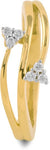 Araanz by Tribhovandas Bhimji Zaveri Delhi Gold Diamond 18K Yellow Gold 18 K Ring