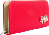 Polki Casual, Party Red Leatherette  Clutch