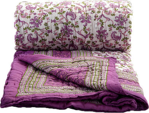 Bajya Abstract Single Quilts & Comforters MultiColour