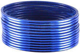 Vidhya Kangan Blue Metal Rhodium Bangle Set
