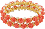 JANKI JEWELLERS Alloy Pearl Rhodium Bangle Set