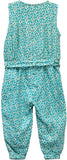 Budding Bees Printed Baby Girl's Jumpsuit