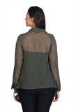 Cool Quotient Women's Solid Casual Shirt