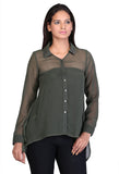 Cool Quotient Women's Solid Casual Shirt