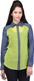 Cool Quotient Women's Solid Casual Shirt