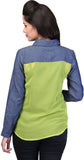 Cool Quotient Women's Solid Casual Shirt