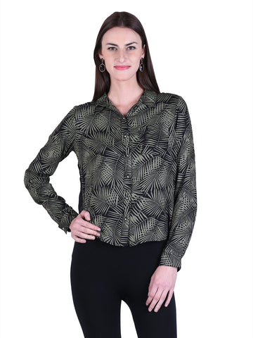 Bonhomie Women's Printed Casual Shirt