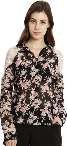 Bonhomie Women's Printed Casual Shirt