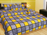 Sparklings Cotton Checkered Double Bedsheet