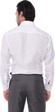JadeBlue Men's Self Design Formal Linen Shirt