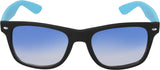 Silver Kartz Beach Sky Blue Wayfarer, Rectangular Sunglasses