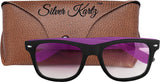 Silver Kartz Beach Sky Blue Wayfarer, Rectangular Sunglasses