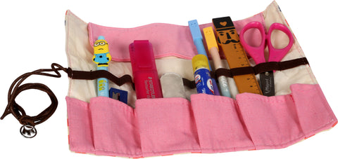 Bellazaara Hero Dotted Art Canvas Pencil Box