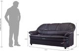 Durian Berry Solid Wood 3 Seater Sofa