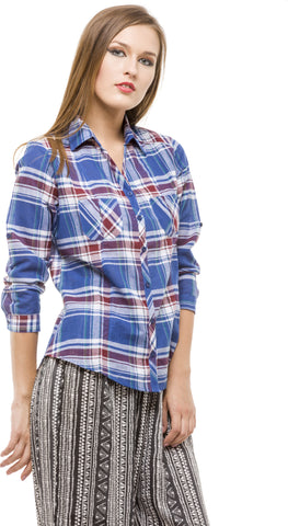 Being Fab Women's Checkered Casual Shirt