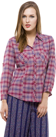 Being Fab Women's Checkered Casual Shirt