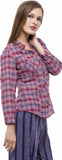Being Fab Women's Checkered Casual Shirt