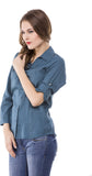 Being Fab Women's Solid Casual Shirt
