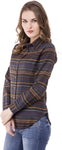 Being Fab Women's Striped Casual Shirt