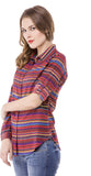 Being Fab Women's Striped Casual Shirt