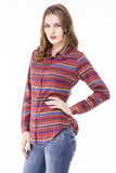 Being Fab Women's Striped Casual Shirt