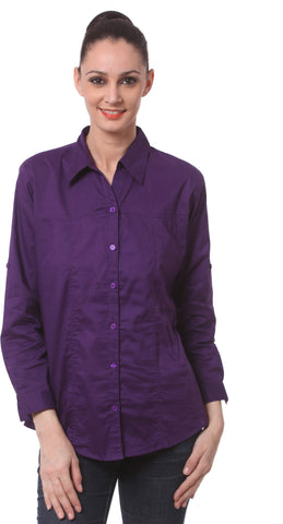 Being Fab Women's Solid Casual Shirt