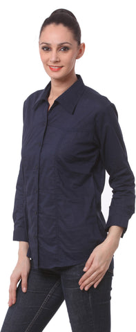 Being Fab Women's Solid Casual Shirt