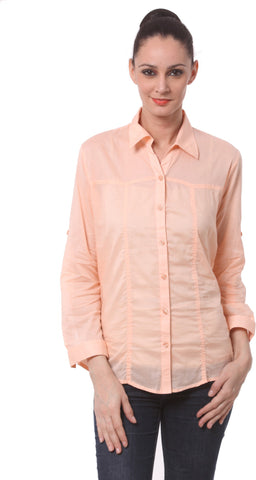 Being Fab Women's Solid Casual Shirt