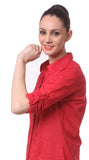 Being Fab Women's Solid Casual Shirt