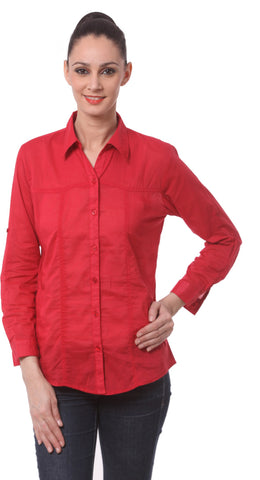 Being Fab Women's Solid Casual Shirt