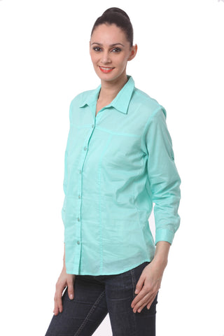Being Fab Women's Solid Casual Shirt