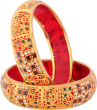 Luxor Alloy Yellow Gold Bangle Set