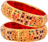 Luxor Alloy Yellow Gold Bangle Set
