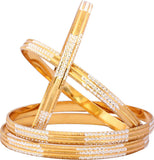 Luxor Alloy Yellow Gold Bangle Set