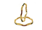 VK Jewels Alloy Cubic Zirconia Yellow Gold Bangle Set
