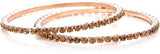 GoldNera Alloy Rose Gold Bangle Set
