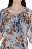BONHEUR Casual 3/4 Sleeve Floral Print Women's Top